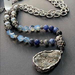 Chico’s Laurie LGPND Blue Necklace - NWT